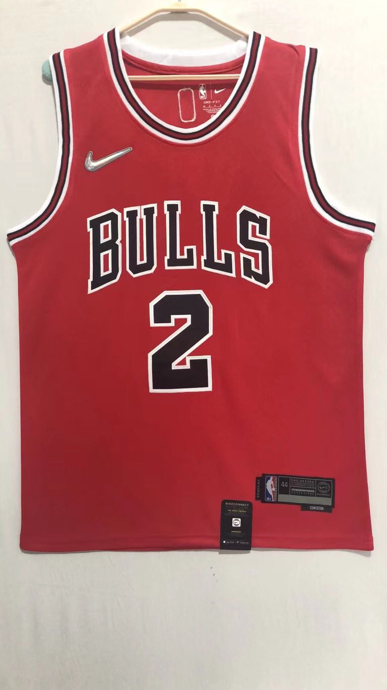 2022 Men Chicago Bulls #2 Ball Red NBA Nike Jerseys->chicago bulls->NBA Jersey